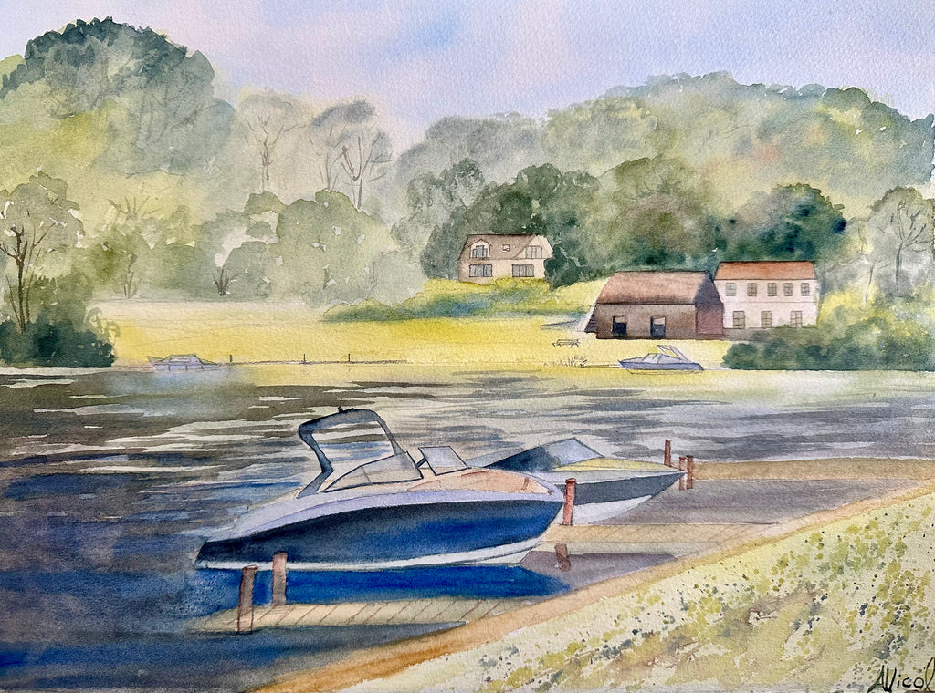 Lake District Village – Original Oil Painting, English Countryside