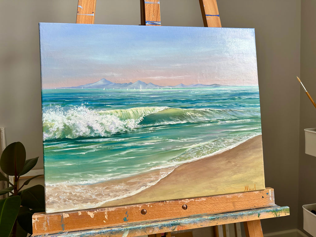 Summer in Kos – Original Oil Painting, Mediterranean Seascape