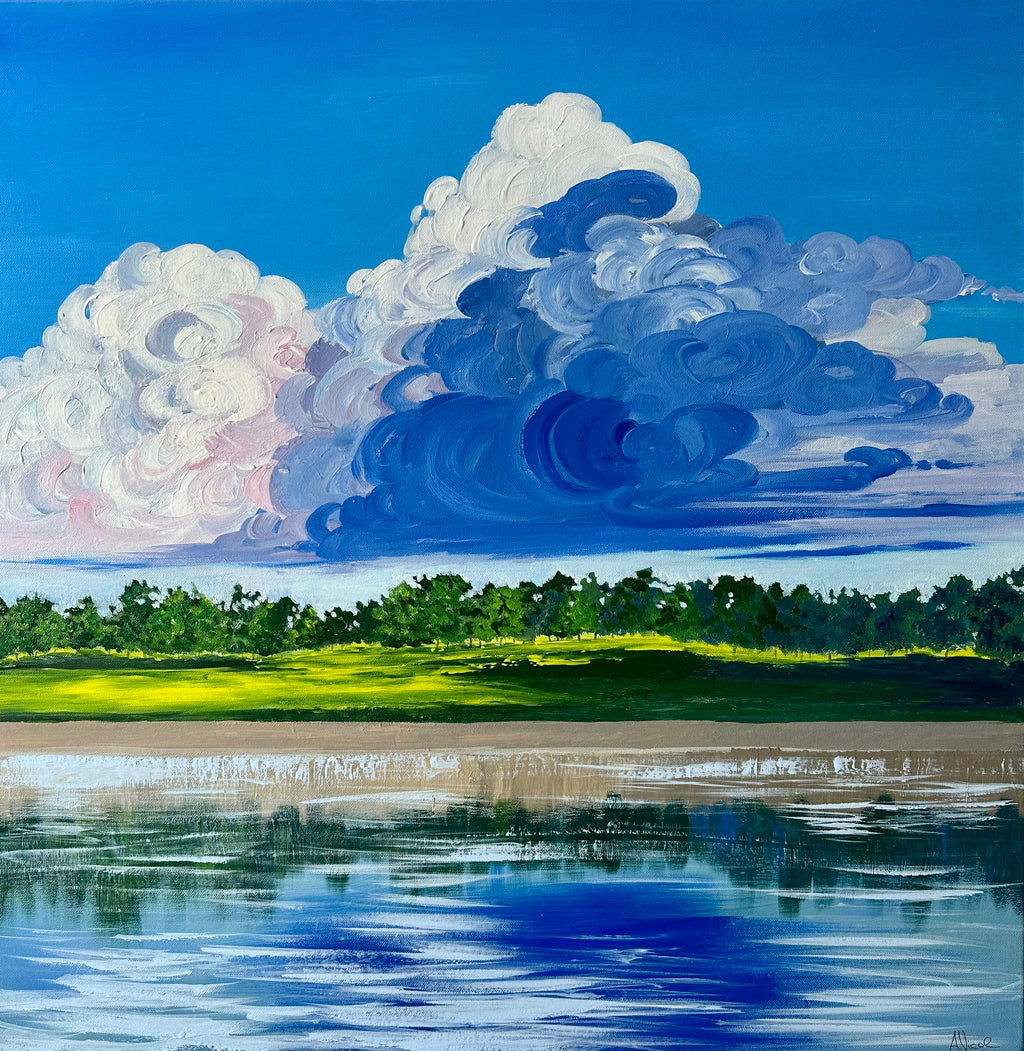 Cloudy Sky – Original Oil Painting, Landscape