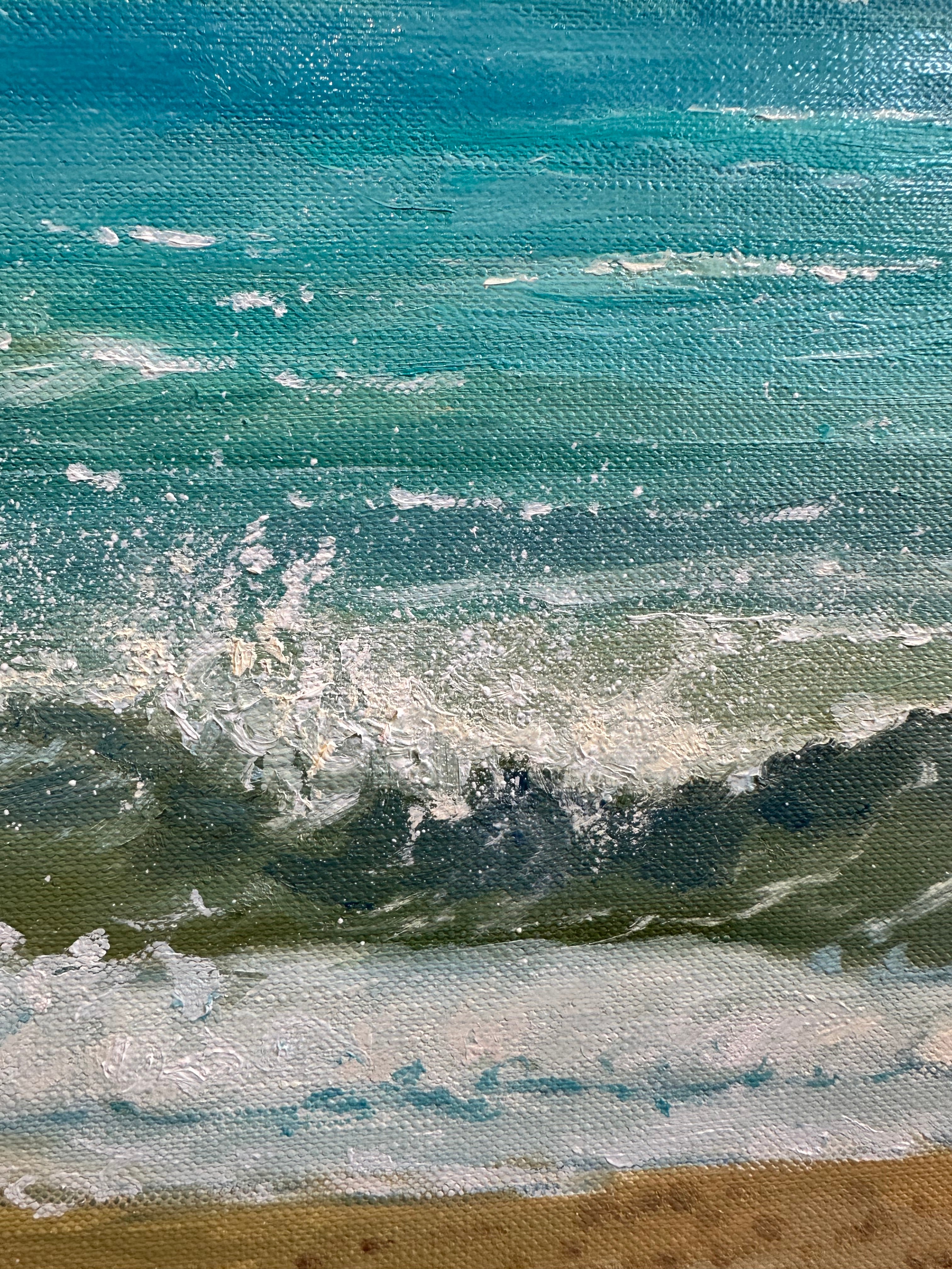 Almería Coast – Original Oil Painting, Mediterranean Seascape