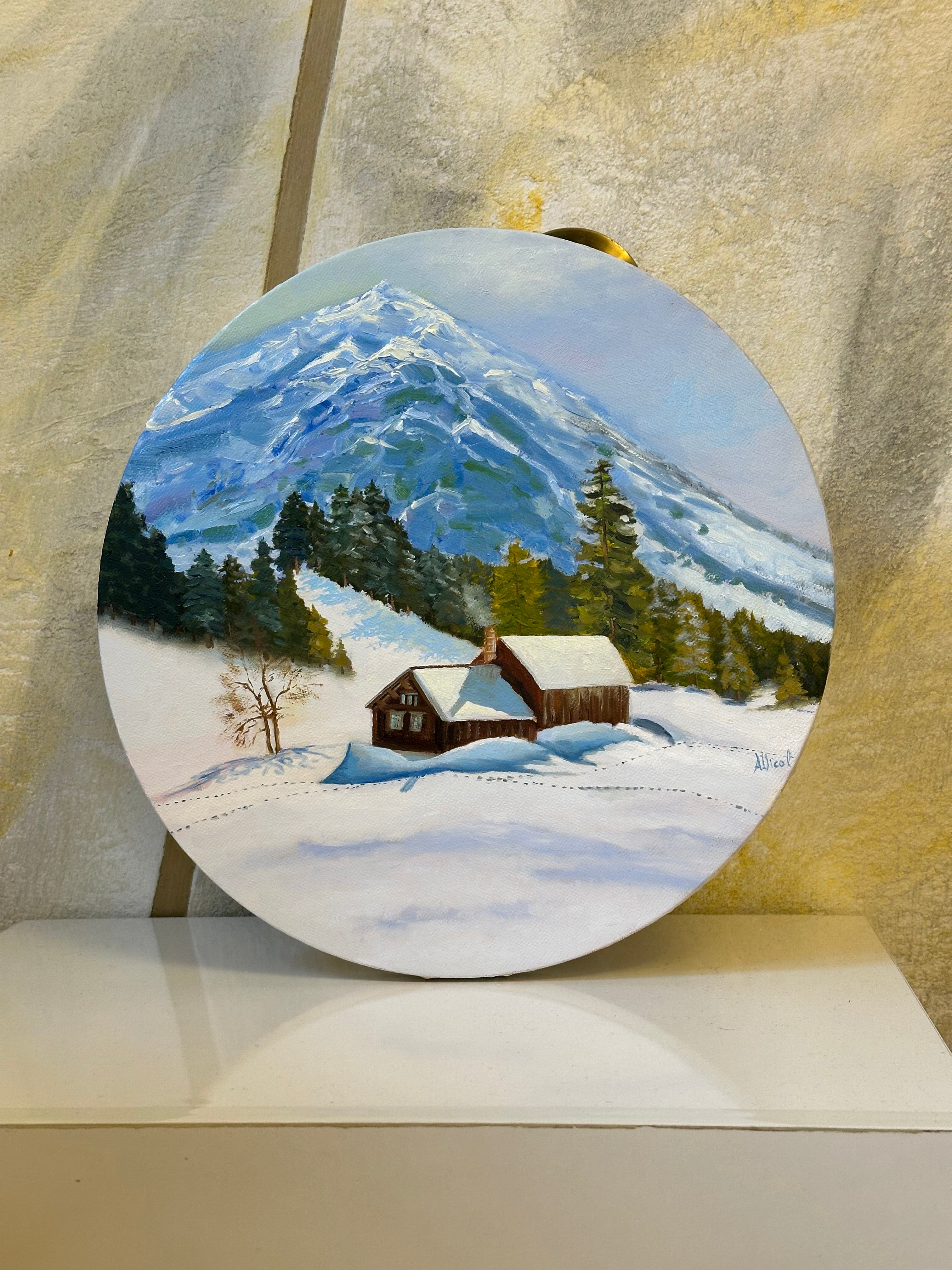 Winter Time – Original Oil Painting, Winter Landscape
