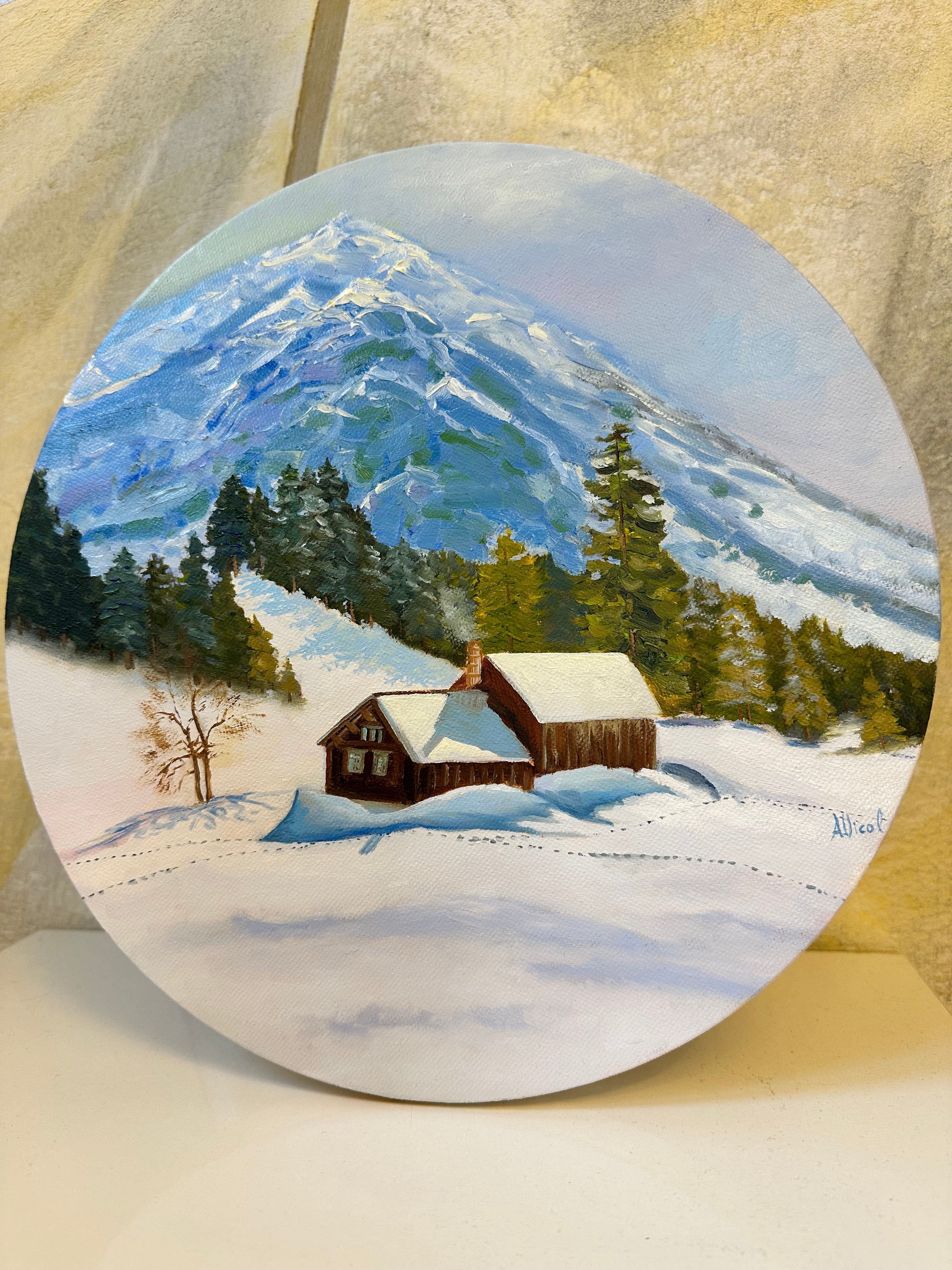 Winter Time – Original Oil Painting, Winter Landscape