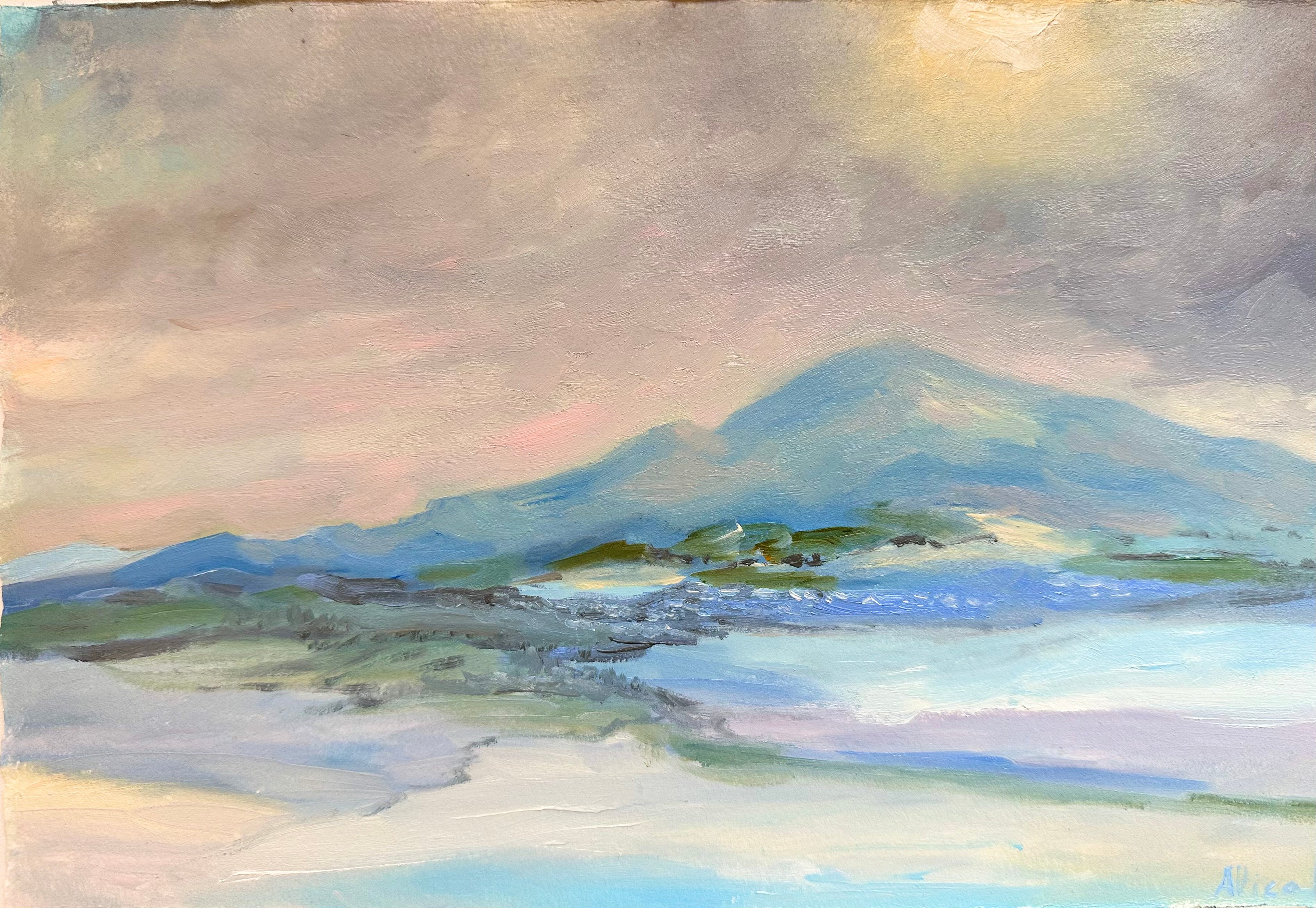 Tatry Mountains II – Original Oil Painting, Mountain Landscape