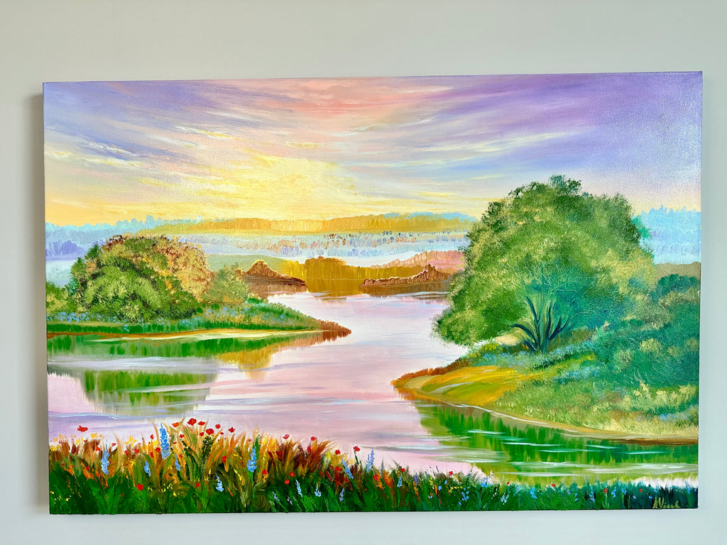 River of Dreams – Original Oil Painting, River Landscape