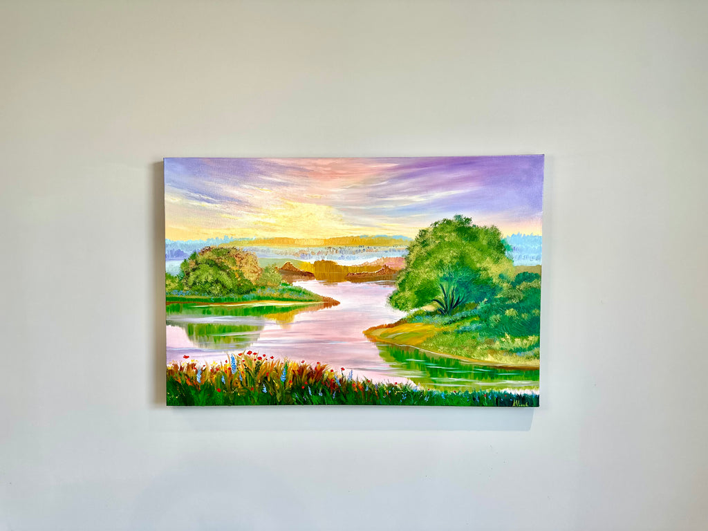 River of Dreams – Original Oil Painting, River Landscape