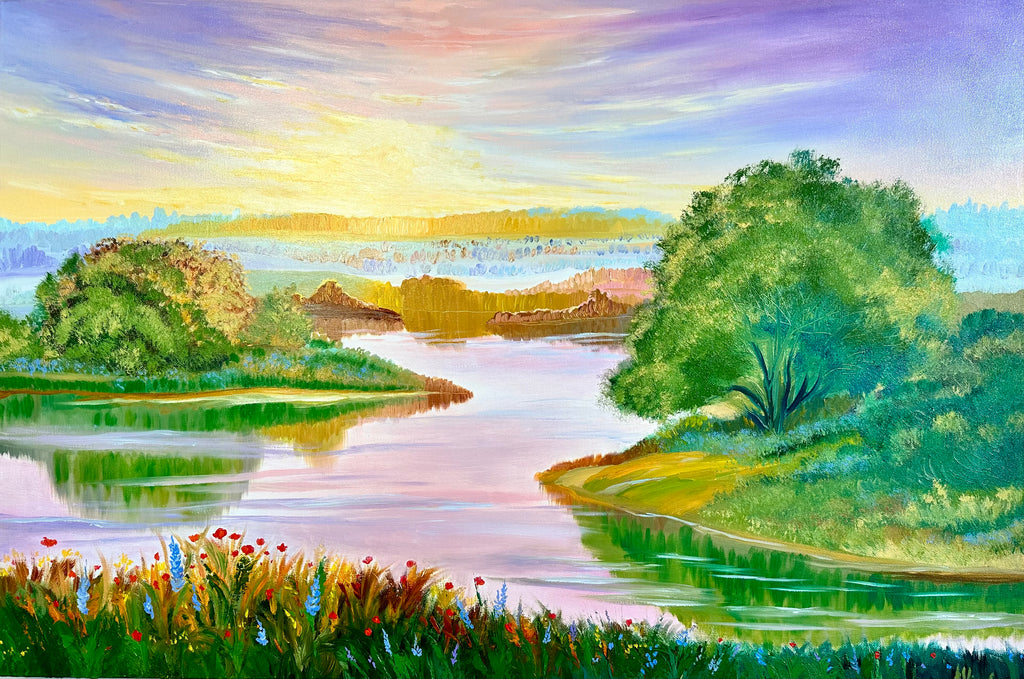 River of Dreams – Original Oil Painting, River Landscape