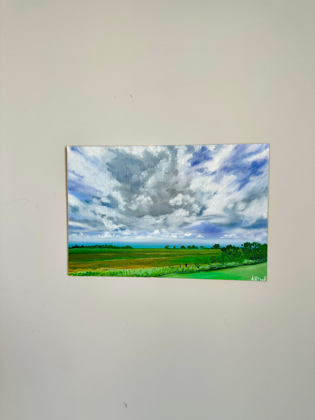 Summer Clouds – Original Oil Painting, Landscape