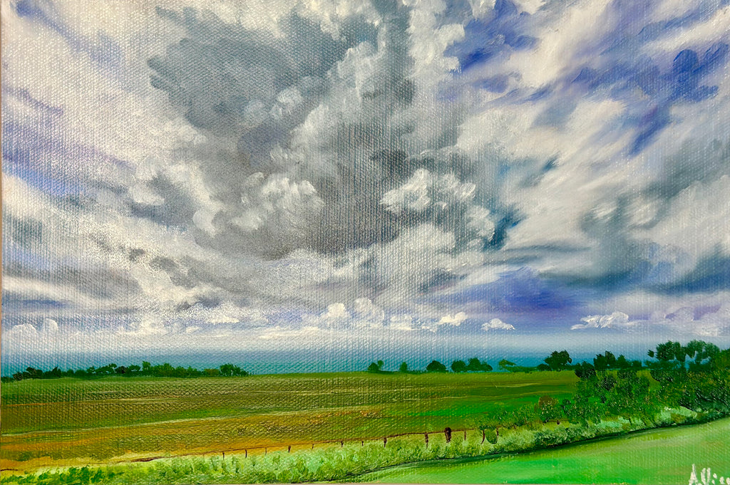 Summer Clouds – Original Oil Painting, Landscape