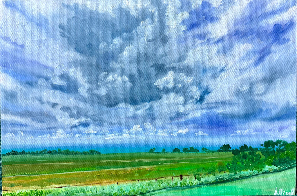 Summer Clouds – Original Oil Painting, Landscape