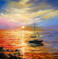 Mediterranean Ibiza – Original Oil Painting, Mediterranean Seascape