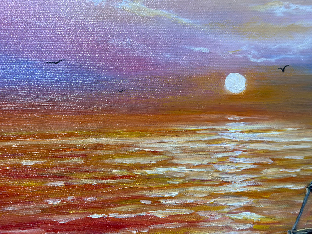 Mediterranean Ibiza – Original Oil Painting, Mediterranean Seascape