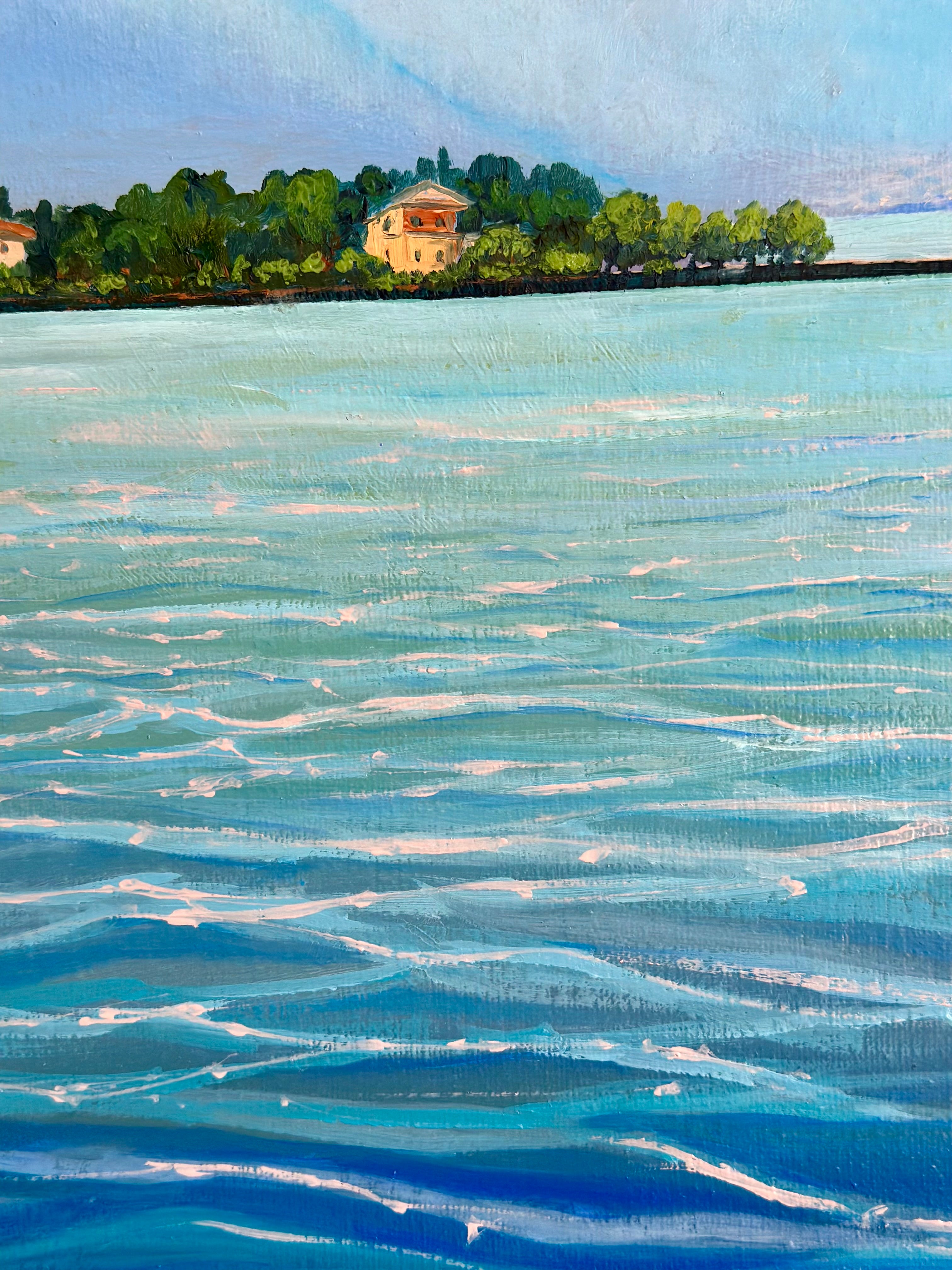 Lake Como – Original Oil Painting, Italian Lake Landscape