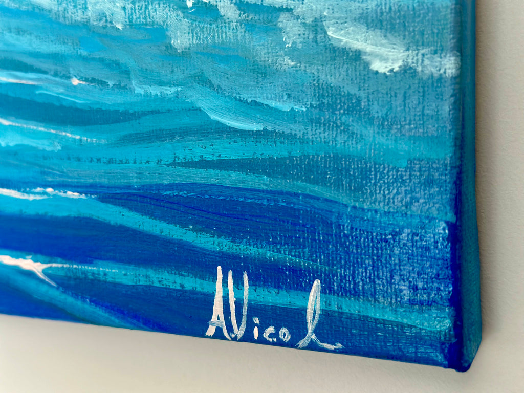 Lake Como – Original Oil Painting, Italian Lake Landscape
