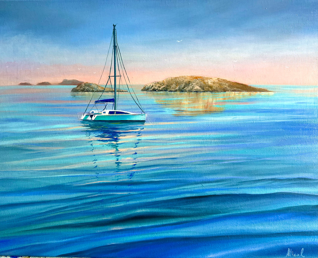 Sailing Free – Original Oil Painting, Seascape