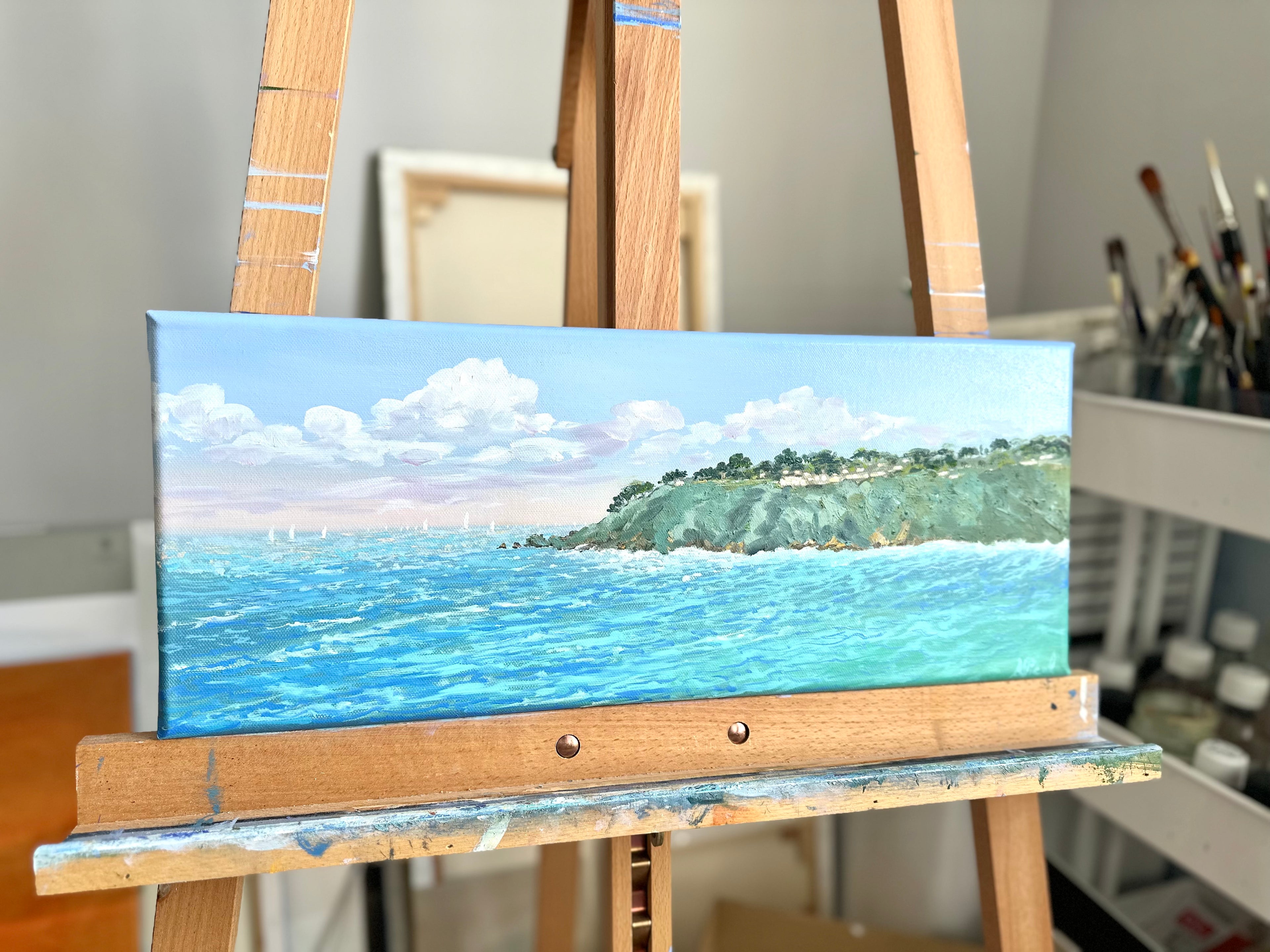 Santa Susana – Original Oil Painting, Mediterranean Landscape