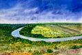 Where the River Leads – Original Watercolour Painting, River Landscape